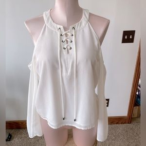 NWOT Buffalo by David Bitton cold shoulder top